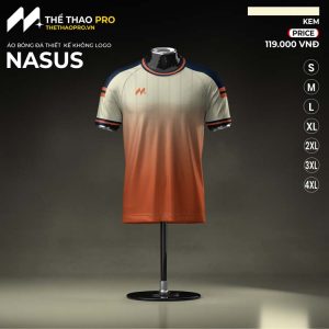 Áo Bóng Đá Không Logo TTP-NASUS (TTP-08) Màu Kem